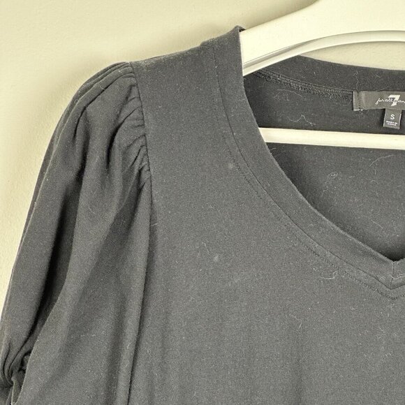 7 For All Mankind Knot Sleeve Top - Picture 3 of 8